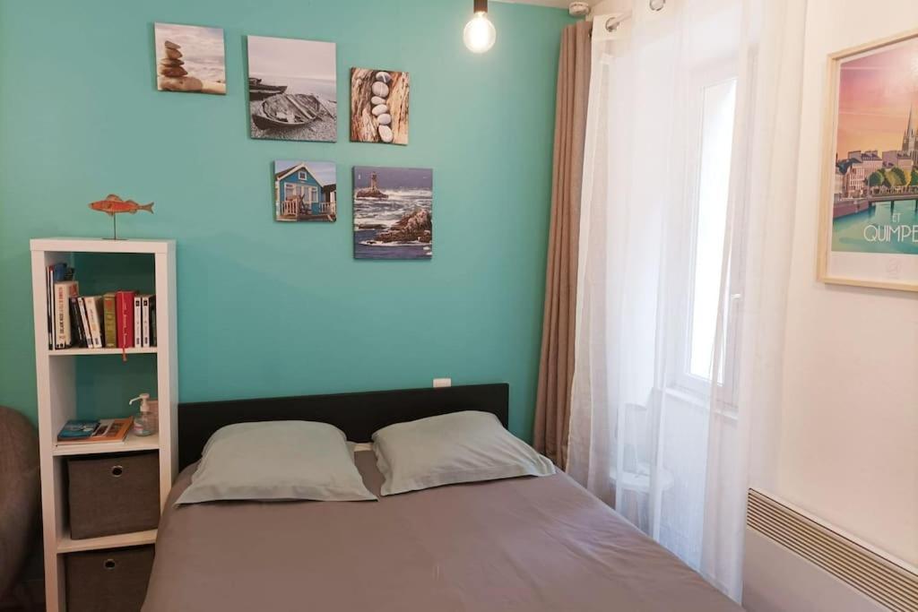Oo Le Jardin Oo Paisible Studio Equipe Et Bien Place Quimper Dış mekan fotoğraf