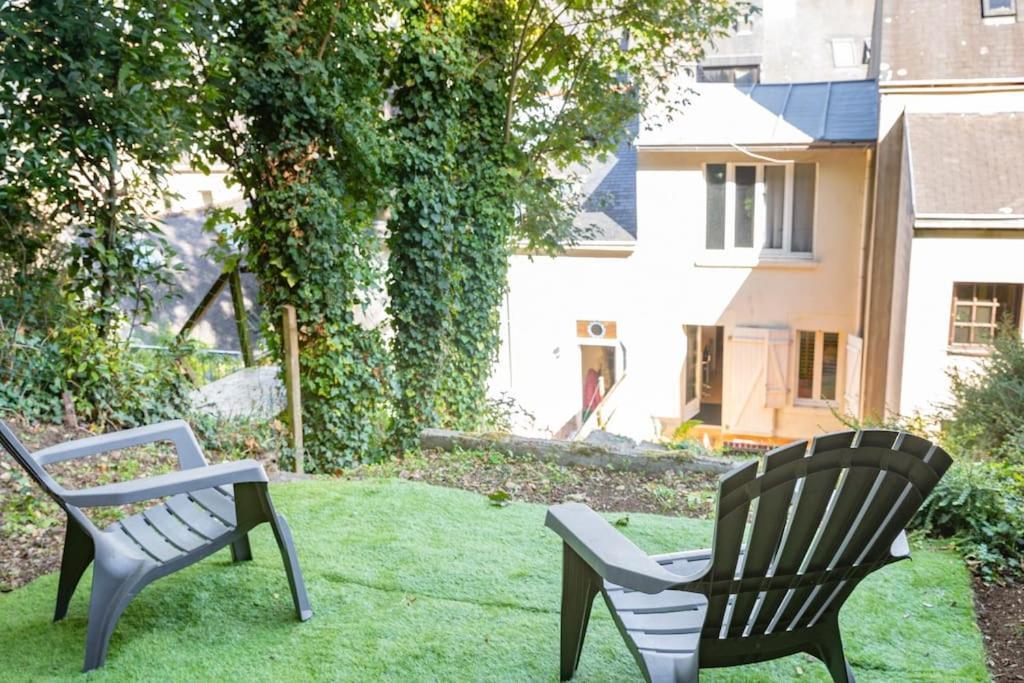 Oo Le Jardin Oo Paisible Studio Equipe Et Bien Place Quimper Dış mekan fotoğraf